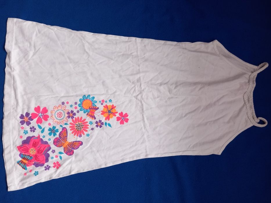 Sukienka letnia na ramiączka dla dziewczynki rozmiar 146-152