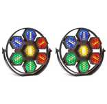 Światła lampy DJ retro LED COB heksa nowe 2 sztuki