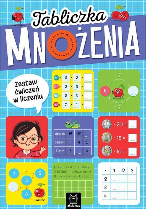 Tabliczka mnożenia. Zestaw ćwiczeń w liczeniu. Aksjomat. Nowy Produkt