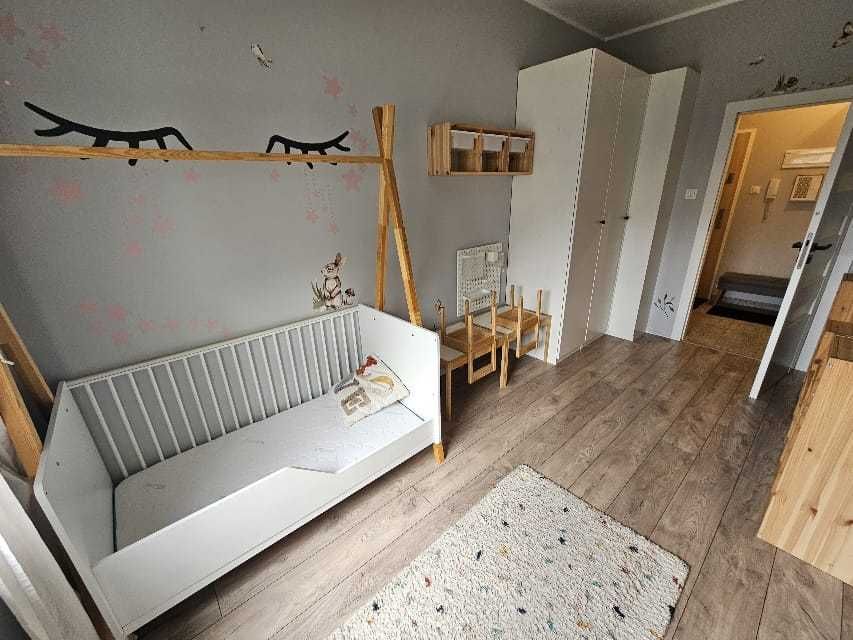 140x70 cm BOHO Skandynawskie łóżeczko dziecięce + materac + gratis