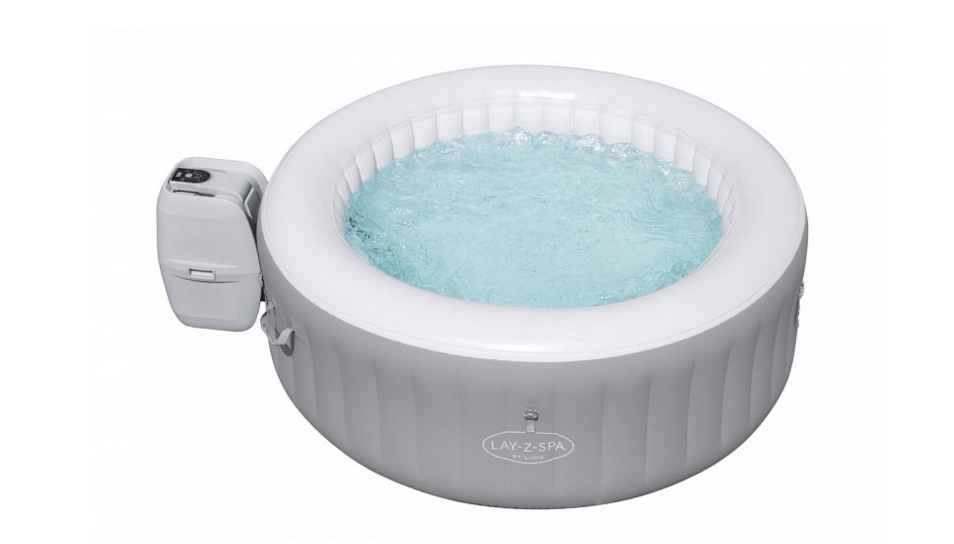 Dmuchane jacuzzi z Hydromasażem i podgrzewaczem wody Bestway 605L 4os.