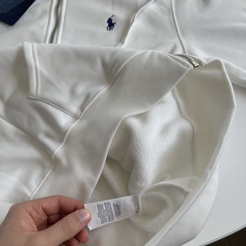 Casaco com fecho branco Polo Ralph Lauren com Fatura