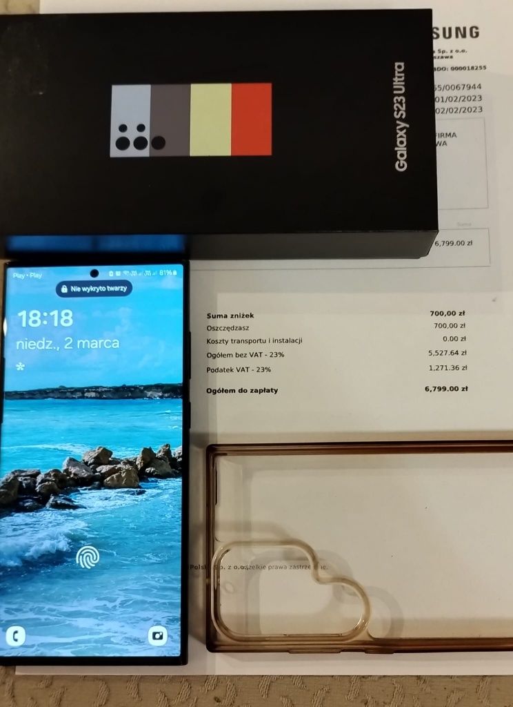 Samsung S23 ultra 512Gb. Limitowany kolor stalowy  Stan idealny
