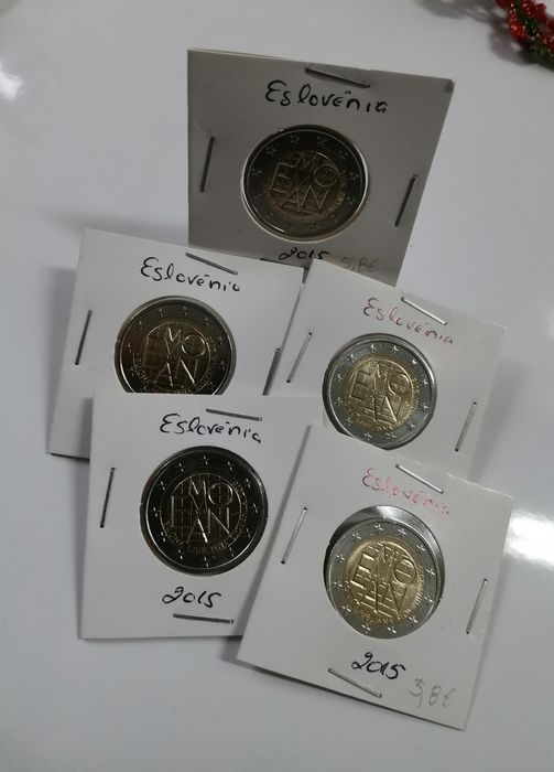 Moeda UNC comemorativa de 2€ - Eslovénia 2015