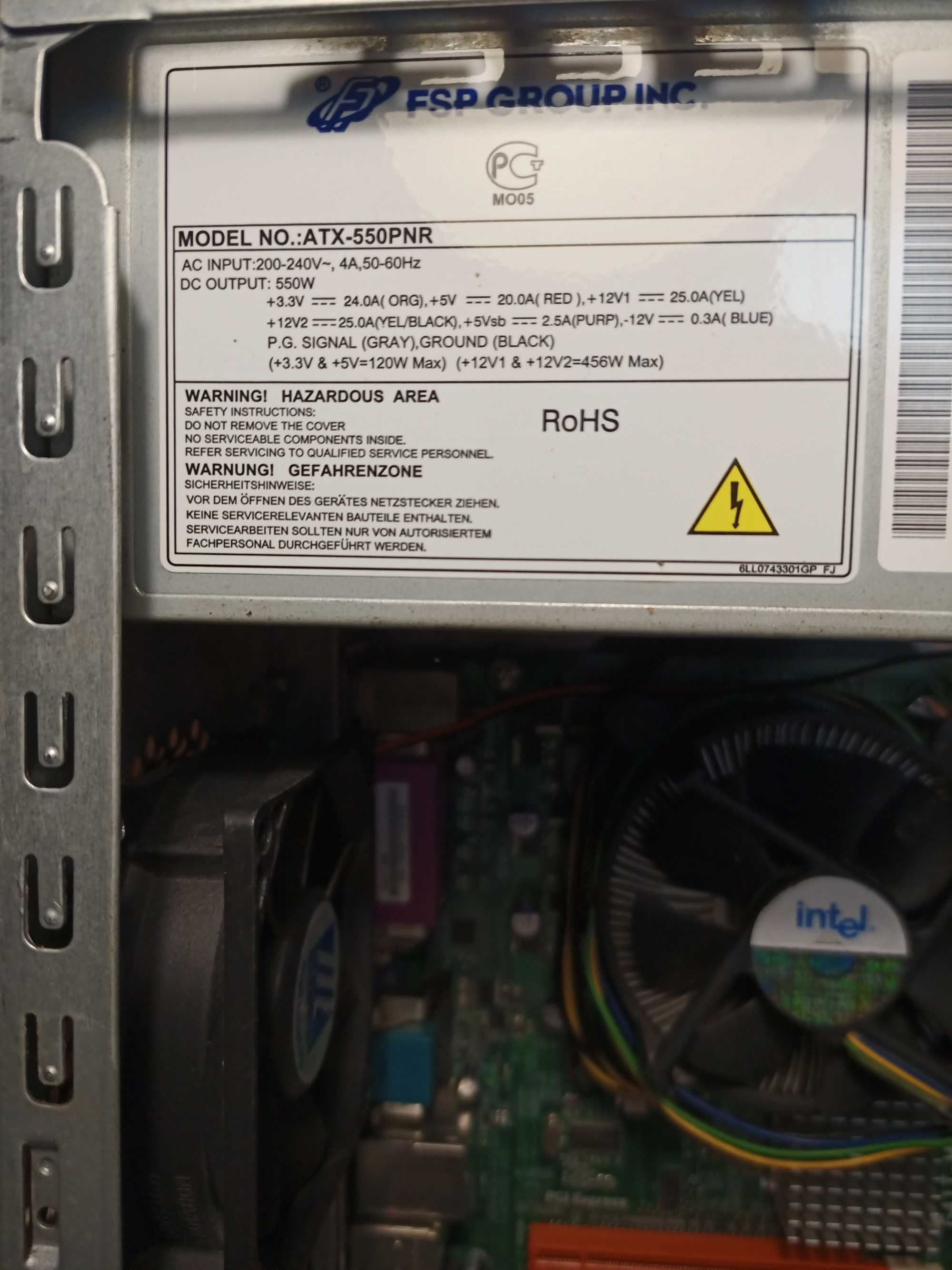 ECS G41T-M9 V:1.0 Q9550  8GB