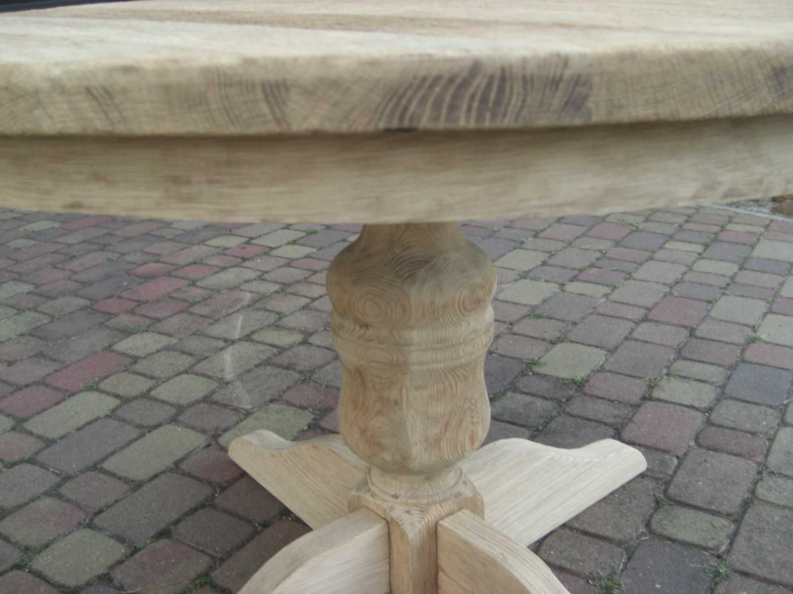 Stół dębowy 100 %  surowe szczotkowane drewno. idealny