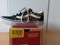 Tenisówki sneakersy Vans old skool leopard centki 34.5 trampki zamsz