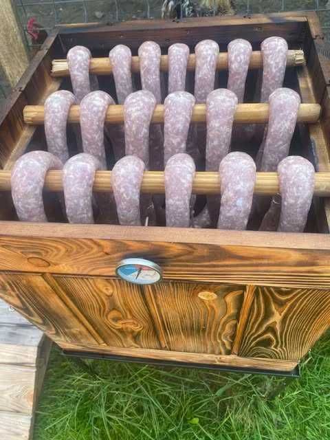 Wędzarnia Ogrodowa Drewniana Duża Domowa Produkcja POL Dostawa Książka