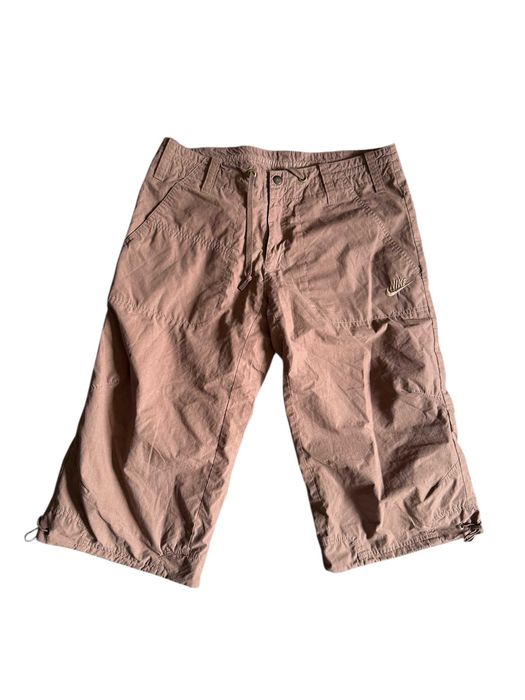 Stylowe sportowe damskie rybaczki Nike brąz świetny fason bojówki 40