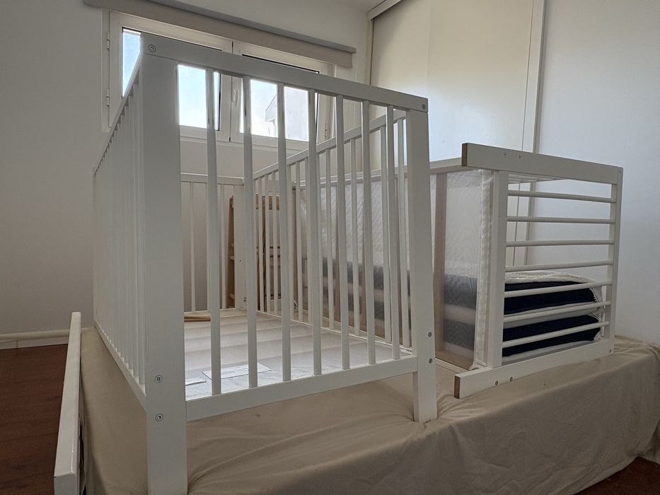Dois berços para gemeos -  ikea GULLIVER Berço, branco, 60x120 cm