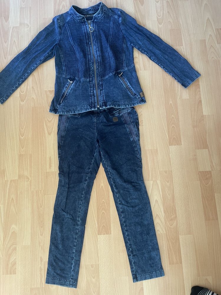 Komplet .Dzins denim ,rozmiar M/L Polski producent