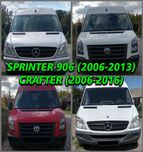 Морда Капот Крило Решотка Фара Бампер Crafter Sprinter 906 Крафтер