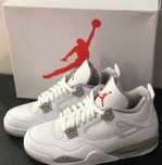 ButyDamskie Jordan‍ 4‍ Retro‍ White‍ Oreo‍ Uniseks Roz.37.5
