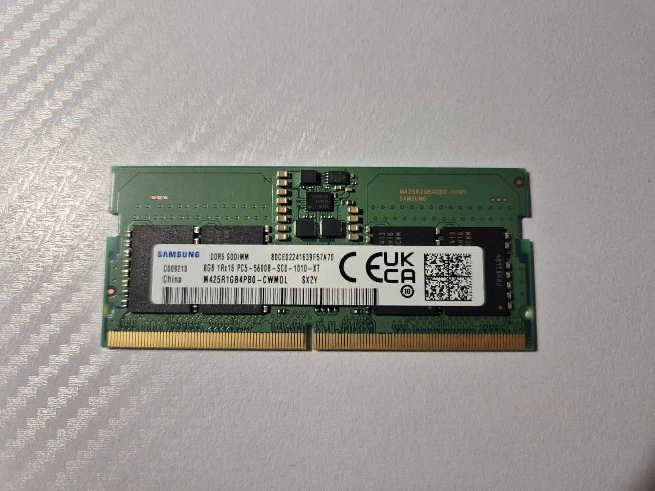 Оперативная память Samsung DDR5 SoDIMM 5600Mhz 8Gb