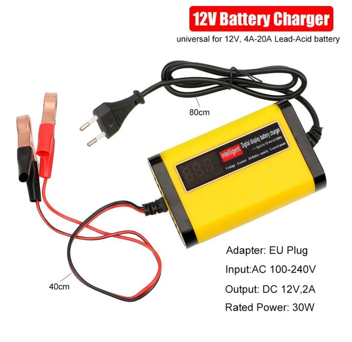 Інтелектуальний зар. пристрій для автомобілів та мотоциклів max 14.8 в