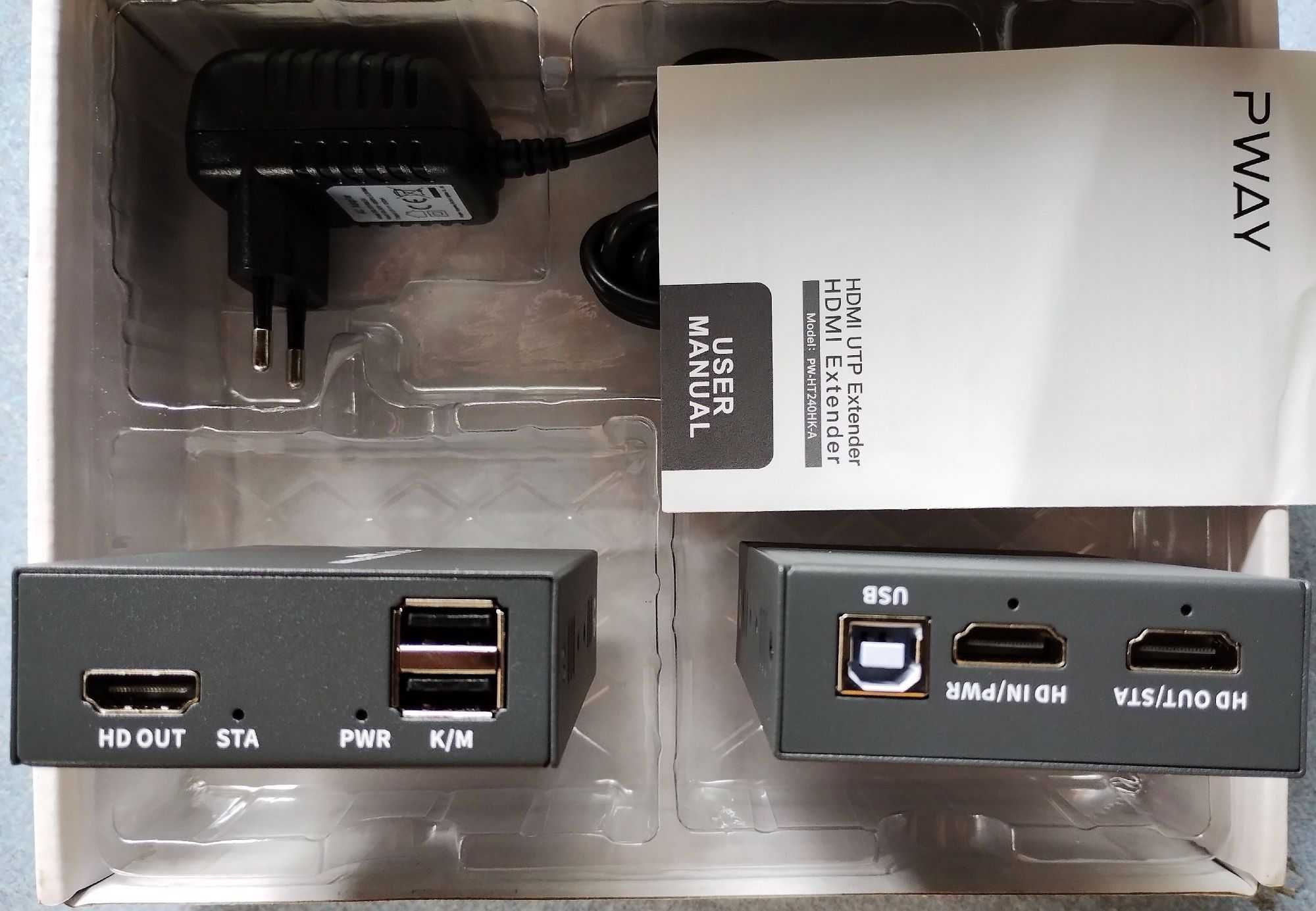Przedłużacz, spliter,  HDMI KVM USB 1080P