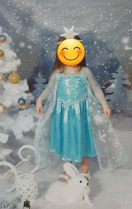 Прокат, продаж Плаття Ельзи Frozen Новорічне плаття Зими, Сніжинки
