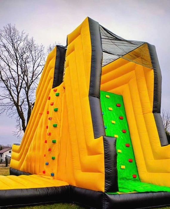 Zamek dmuchany zjeżdzalnia ścianka wspinaczkowa