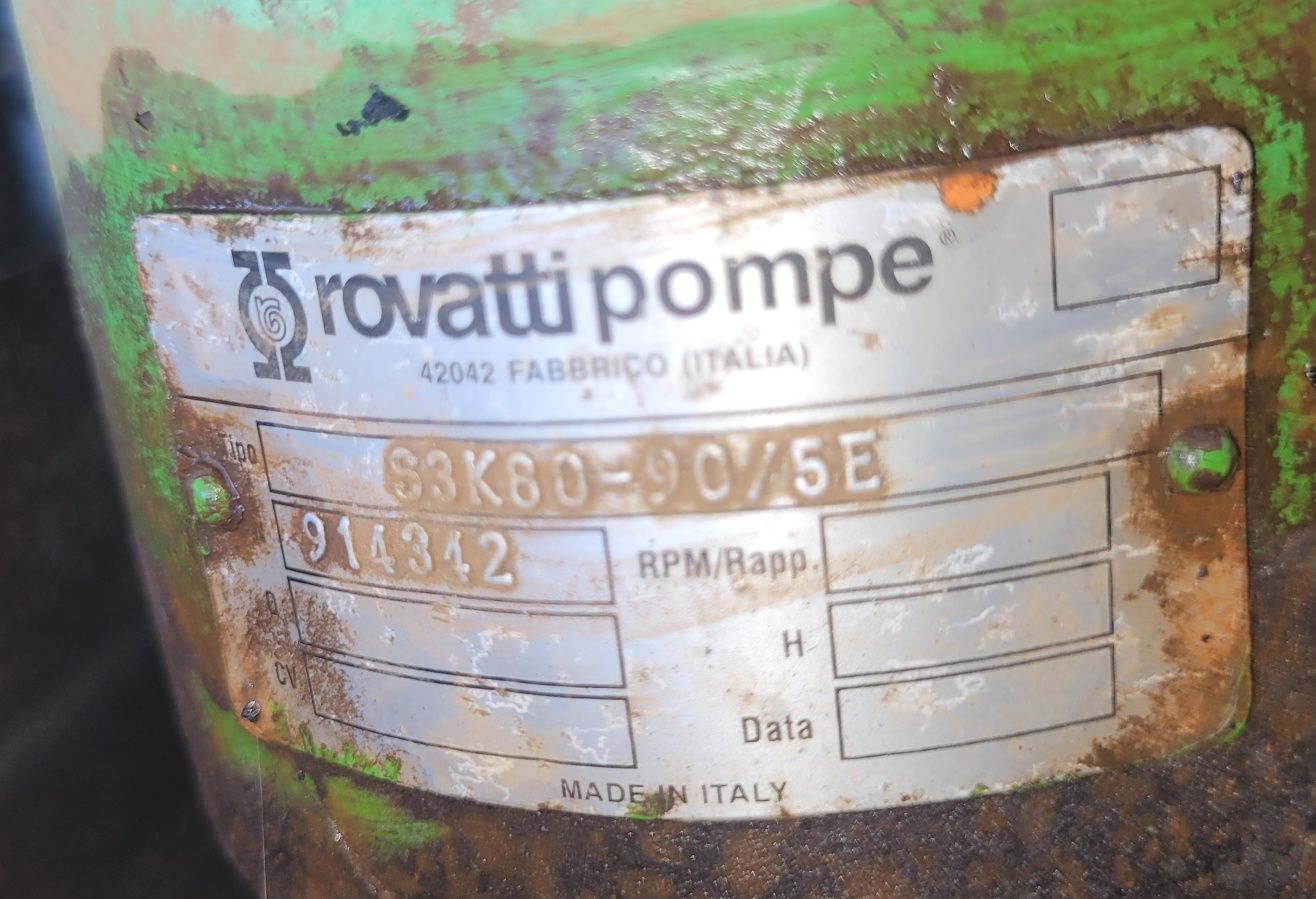 Pompa do deszczowni Rovatti silnik deutz f3l912 caprari