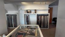 Armários exposição tecidos e papel parede/lojas decoração e ateliers