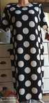 Sukienka ołówkowa 50 48 46 boho grochy black white komunia wesele