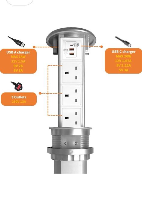 ZESHAN Wodoodporny bezprzewodowy sprzęt elektroniczny wyskakujące gnia