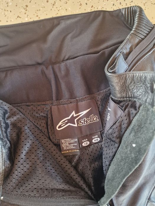 Alpinestars spodnie motocyklowe damskie skórzane 48