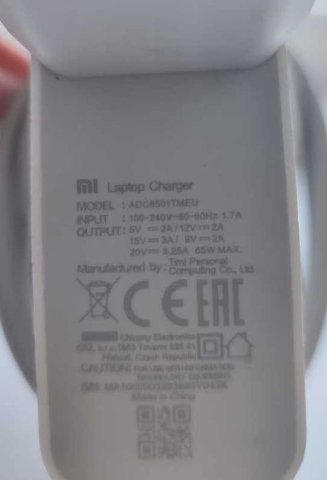 Xiaomi Mi Ładowarka zasilacz 65W do laptopa oryginalna