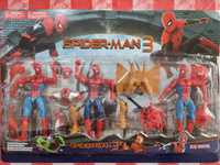 Caixa com 14x peças, Bonecos Marvel Spider Nan 3 minifiguras
