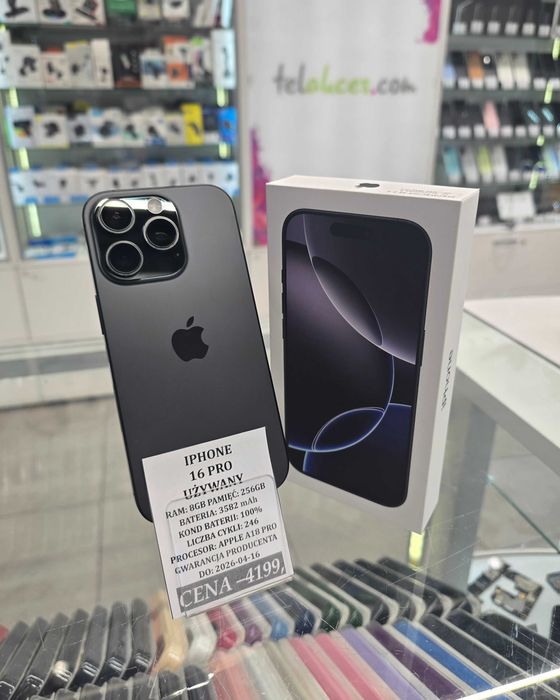 Iphone 16 Pro 256GB Bat 100% GWARANCJA! Telakces Felicity *Raty 0%