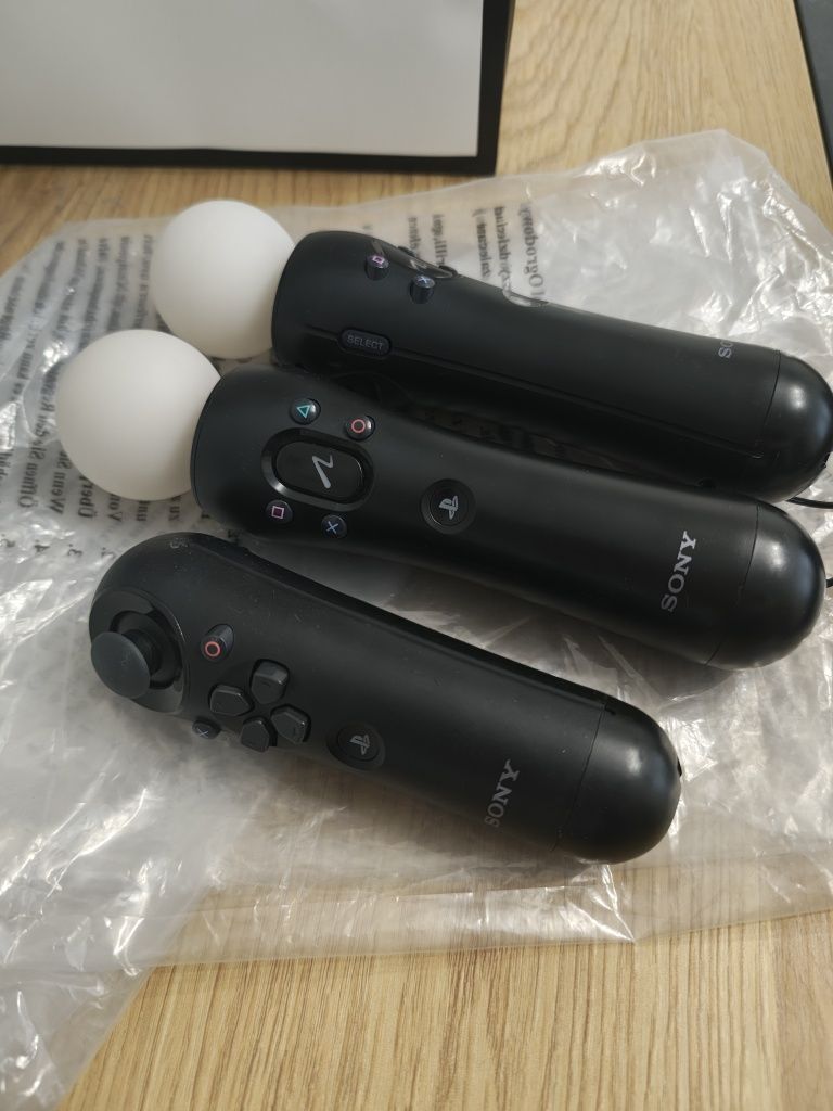 Kontrolery Playstation3 PS Move VR PS Navigation i dwie kamery Eye