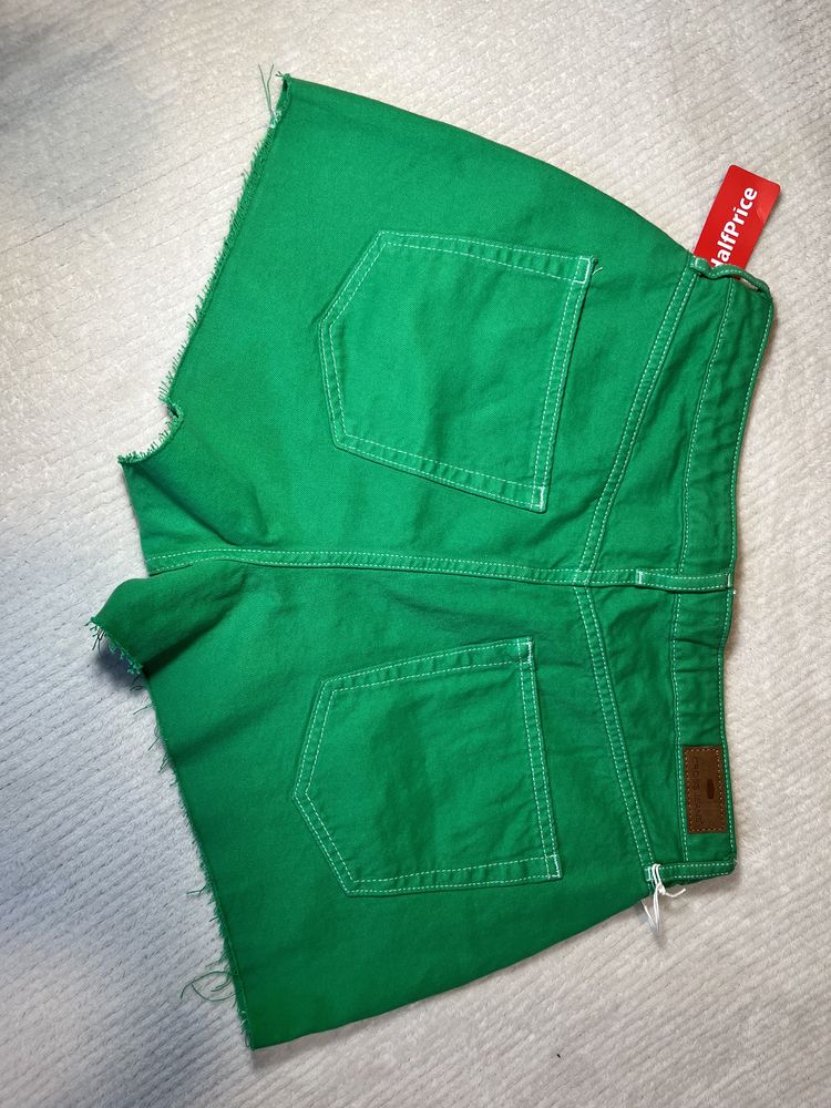Zielone szorty spodenki L 40 cross jeans nowe
