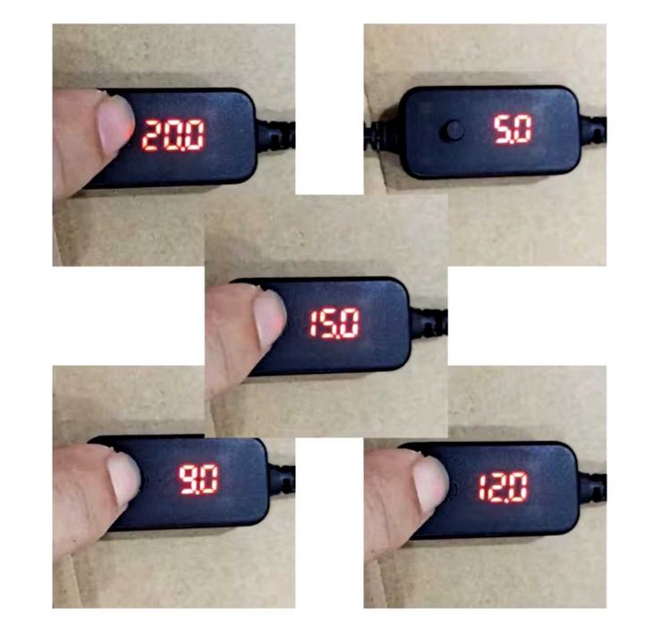 Кабель конвертер TypeC to DC 5.5x2.1mm PD 5V 9V 12V 12V 20V 3A
