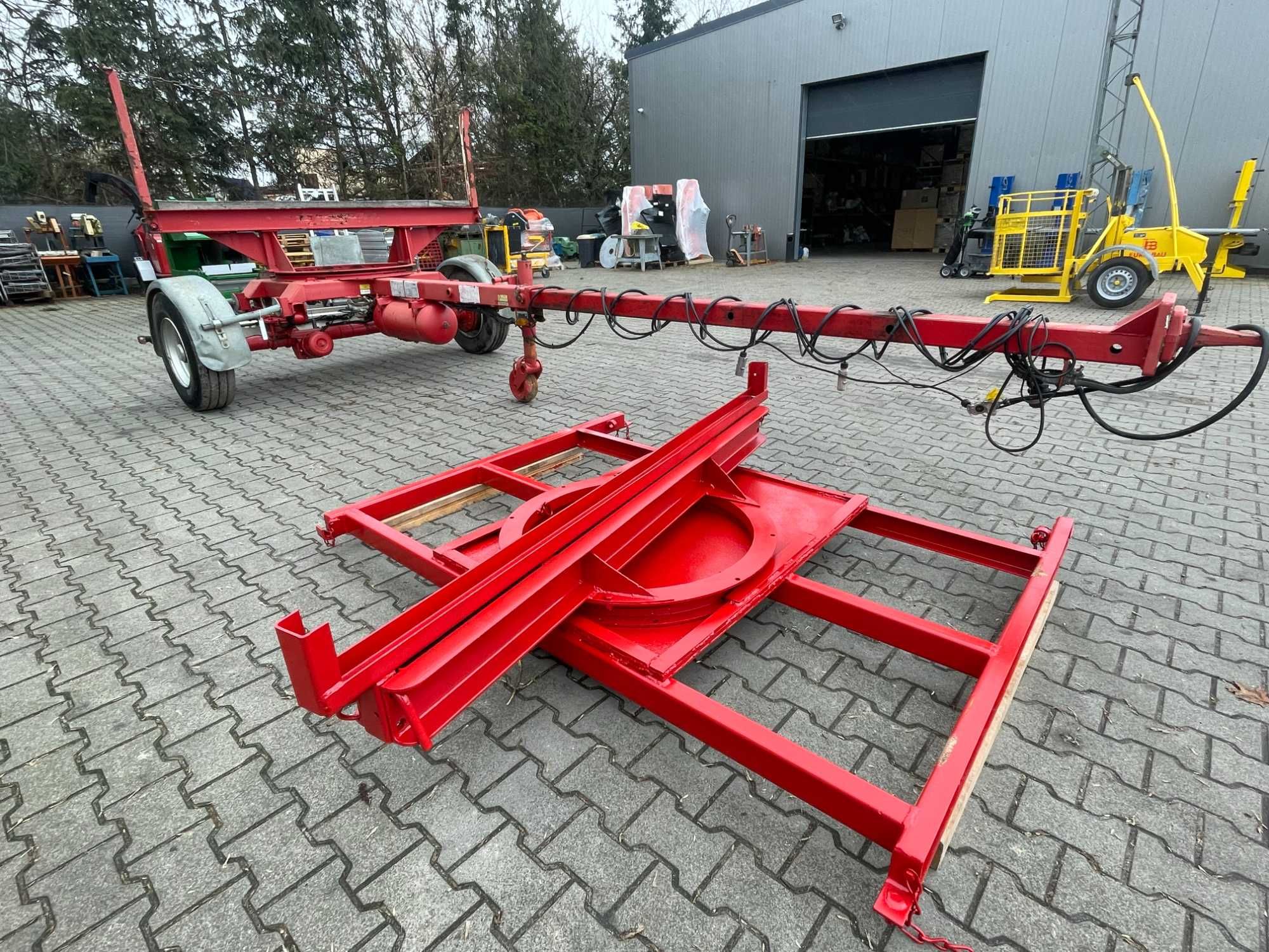 Przyczepa dłużycowa dłużyca kłonicowa FLIEGL ENS 4,5T do słupów stali