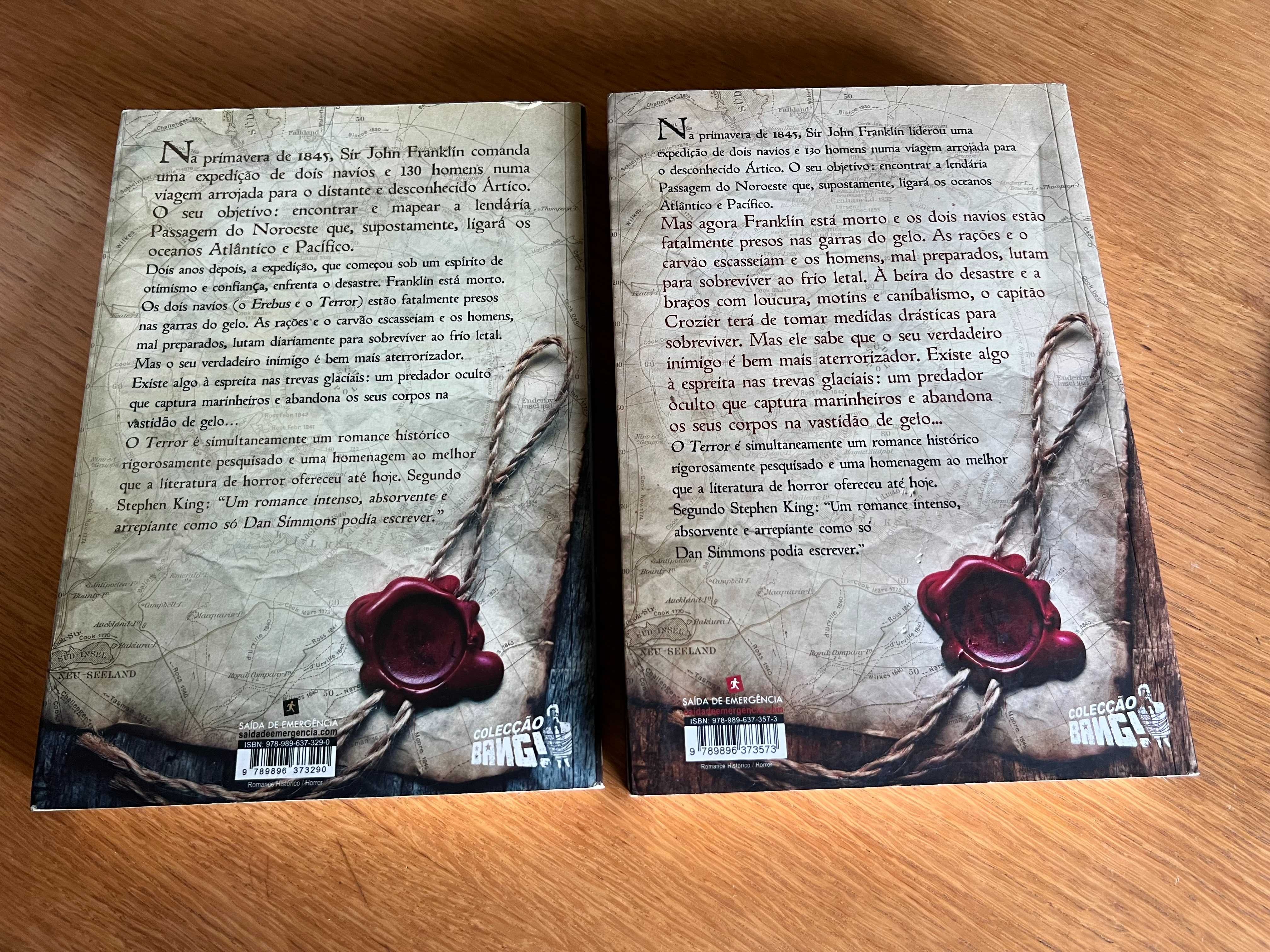 O TERROR    2 volumes      Dan Simmons