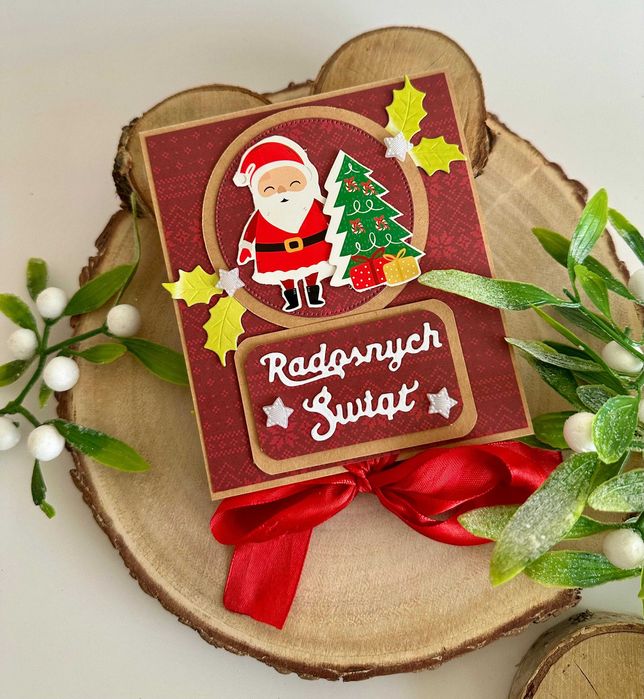 Świąteczne pudełko ręcznie robinie na słodki prezent