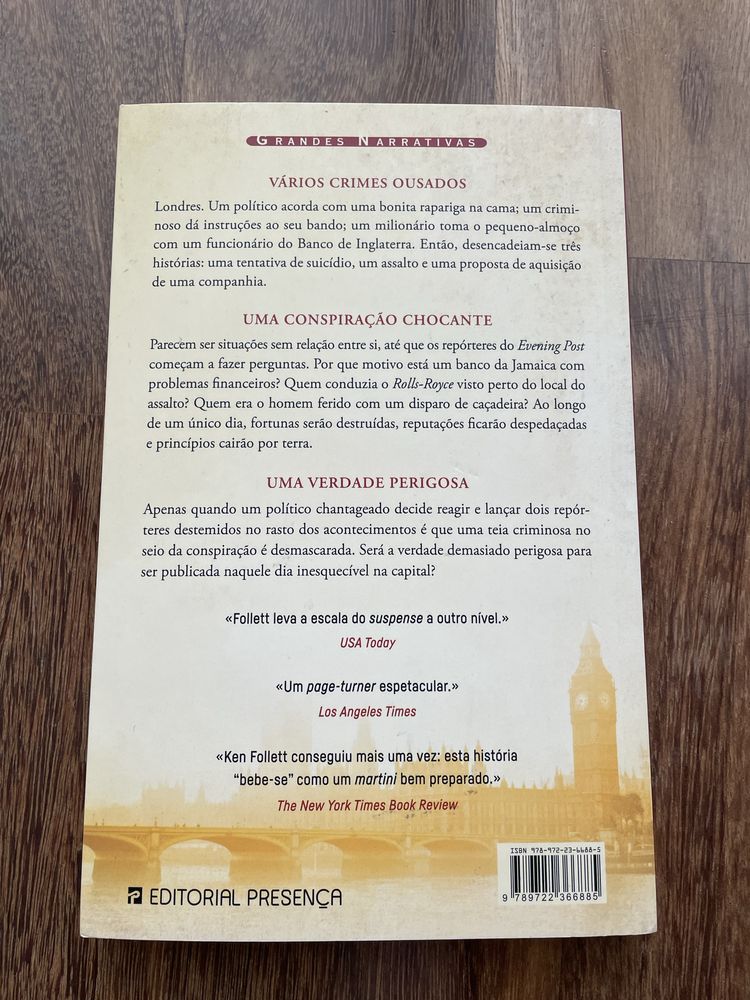 Livro “O Preço do Dinheiro” de Ken Follett