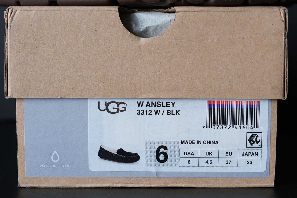 Жіночі мокасини UGG Ansley Black Chestnut 37 38 оригінал