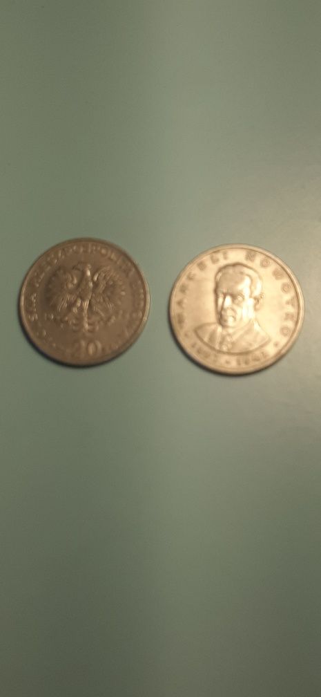 Dwie monety Marceli Nowotko 1976