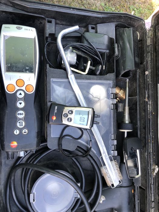 Analizator spalin Testo 330-2LL i Testo 510 Miernik cisnienia zestaw