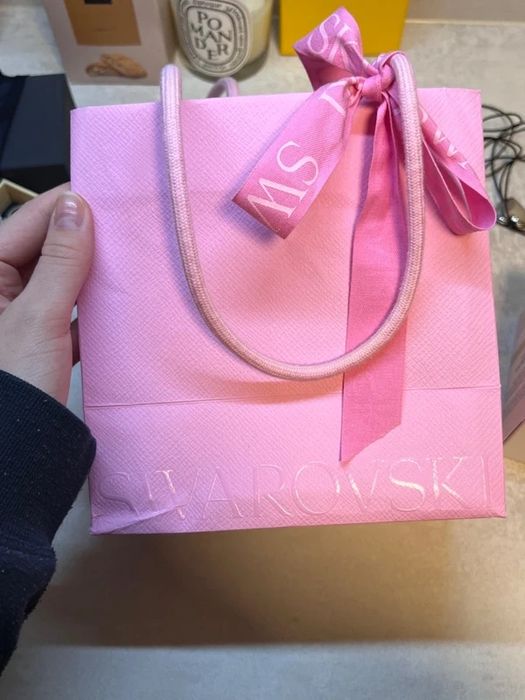 Набір Swarovski Ortyx Triangle cut, покриття рожевого золота