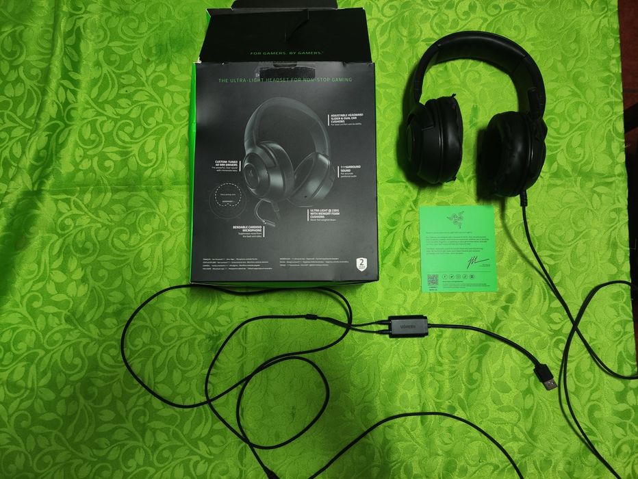 Auscultadores da Razer kraken x lite