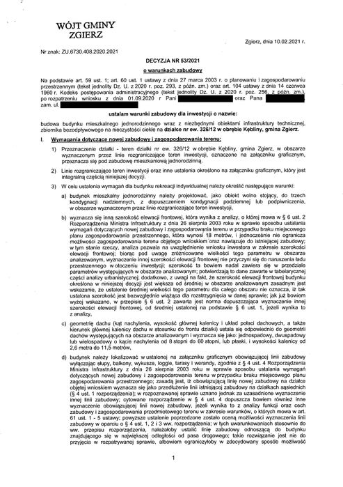 Działka leśna/budowlana Kębliny ul. Grzybowa