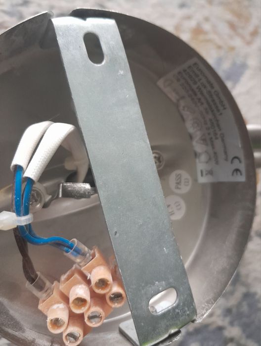 Lampa sufitowa  szklo i stal nierdzewna