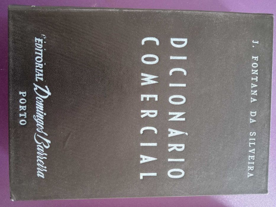Dicionário Comercial 1945 J. Fontana da Silveira