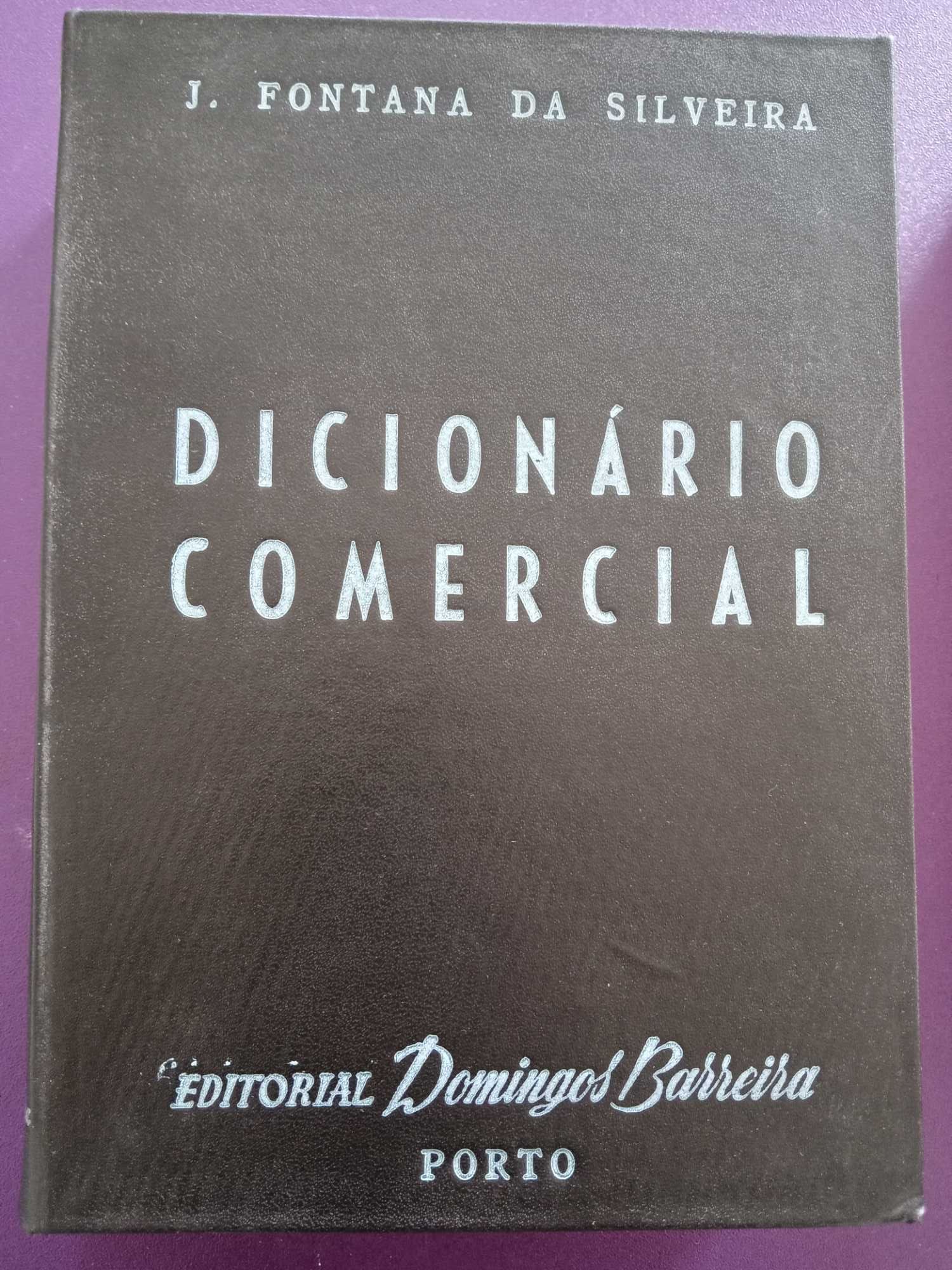 Dicionário Comercial 1945 J. Fontana da Silveira