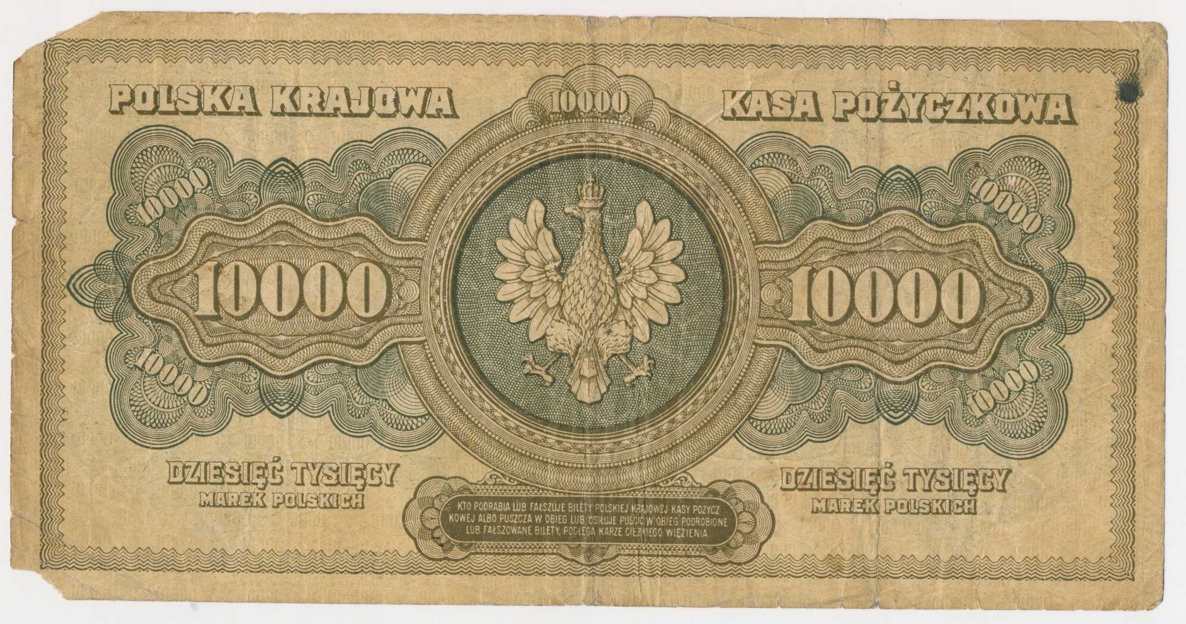 Banknot 10000 Marek polskich. 1922 r. (Marki polskie)