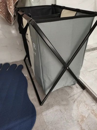 Кошик для білизни Розкладний корзина для білизни 3секції Кошик у ванну