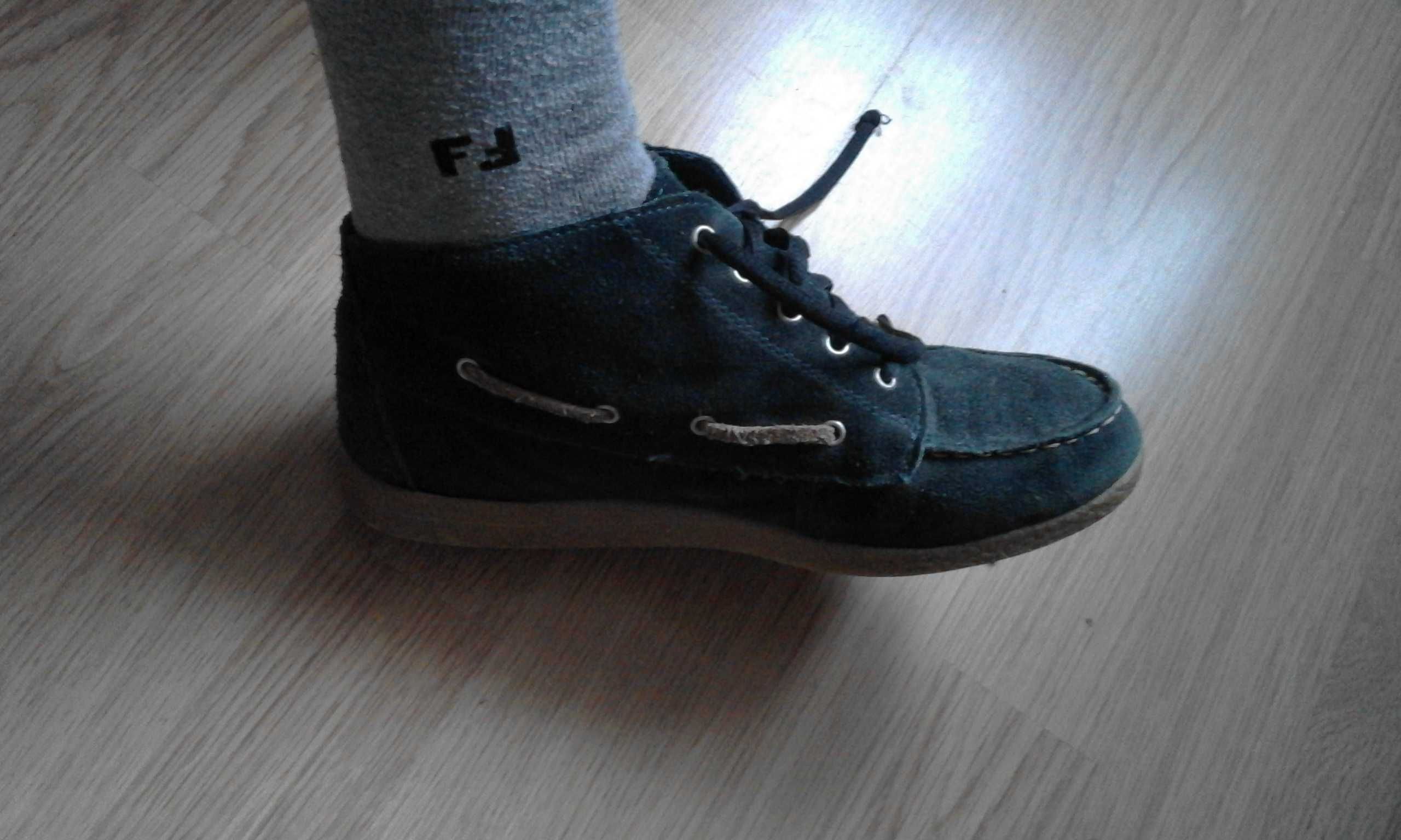 buty płaskie zamszowe granatowe 37 trampki tenisówki