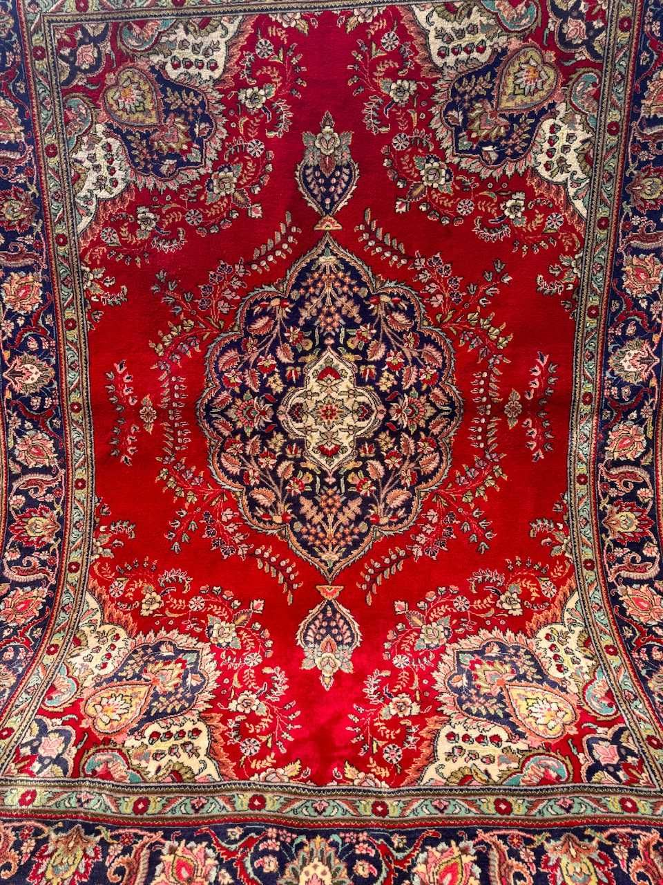 Dywan wełniany kaszmirowy r.tkany perki Keshan 350x260 gal. 22 tyś